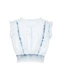 Girls - Audrey/G Ruffle Smocking Waist Top Irregular Bleach - DL1961