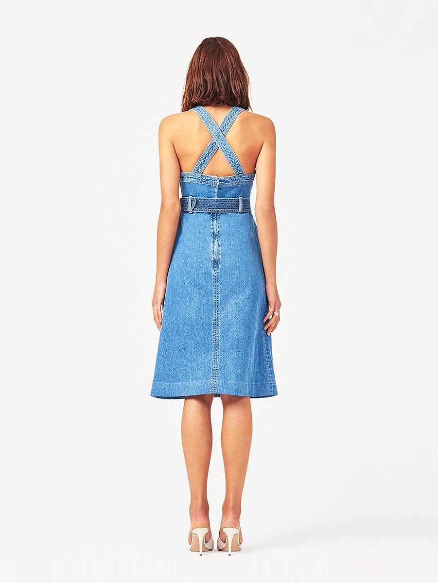 Roxanne Belted Midi Dress Chapel