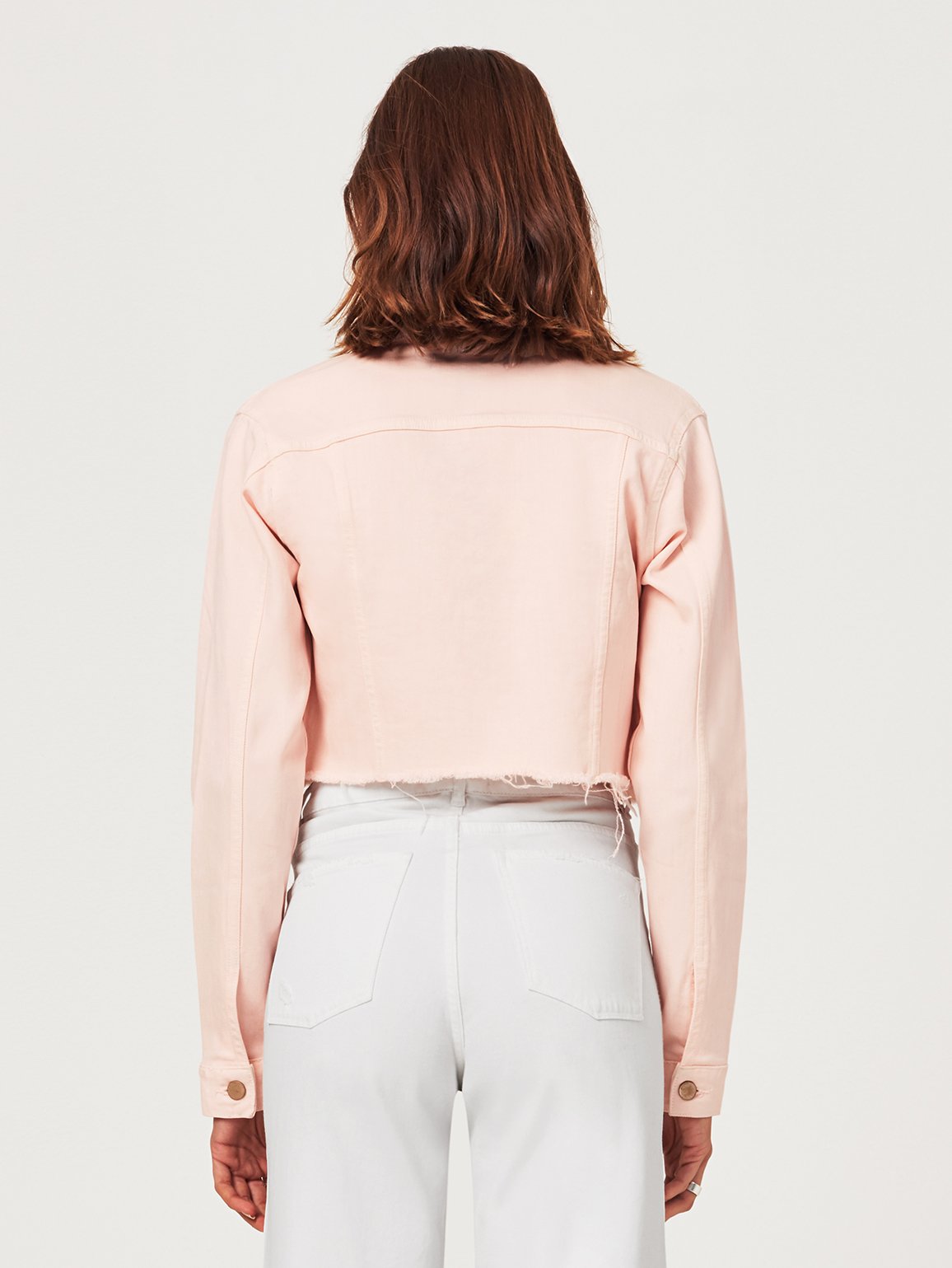 Shawn Cropped Boyfriend Jacket Blush Pink