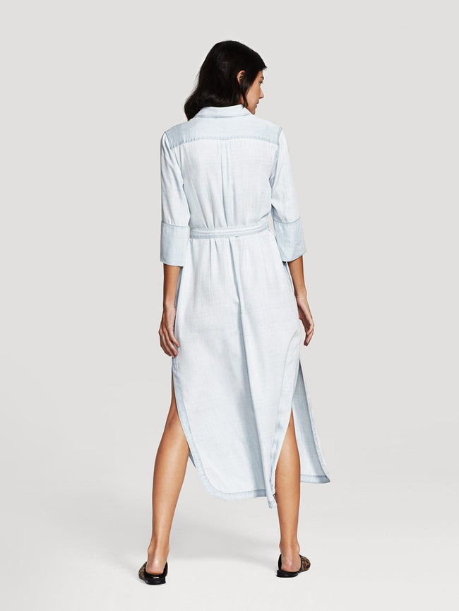 Women Shirt - Fire Island Maxi Dress Bleached - DL1961