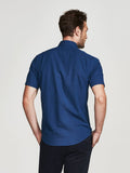 Men Shirt - Bowery & Bleecker Slim Short Sleeve Dark Rise - DL1961