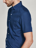 Men Shirt - Bowery & Bleecker Slim Short Sleeve Dark Rise - DL1961