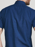 Men Shirt - Bowery & Bleecker Slim Short Sleeve Dark Rise - DL1961