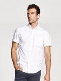 Men Shirt - Bowery & Bleecker Slim Short Sleeve White - DL1961