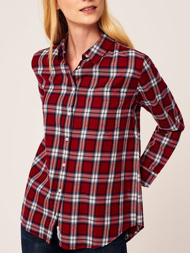 Women Shirt - Mercer & Spring Regular Red Plaid - DL1961