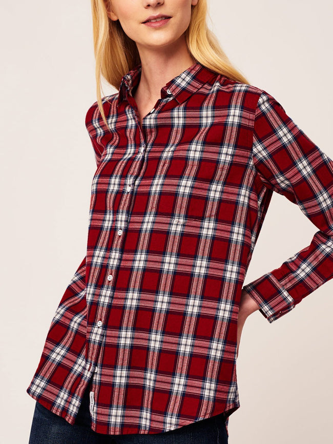 Women Shirt - Mercer & Spring Regular Red Plaid - DL1961