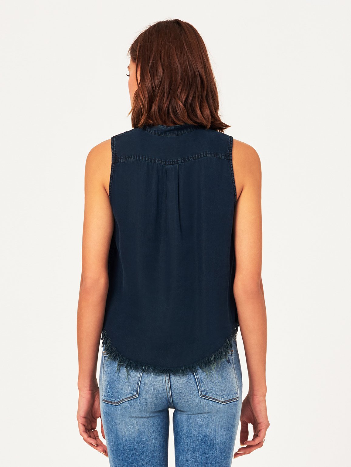 Gansevort Sleeveless Washed Black Overdye