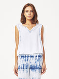 Mulberry St Sleeveless Top Irregular Bleach