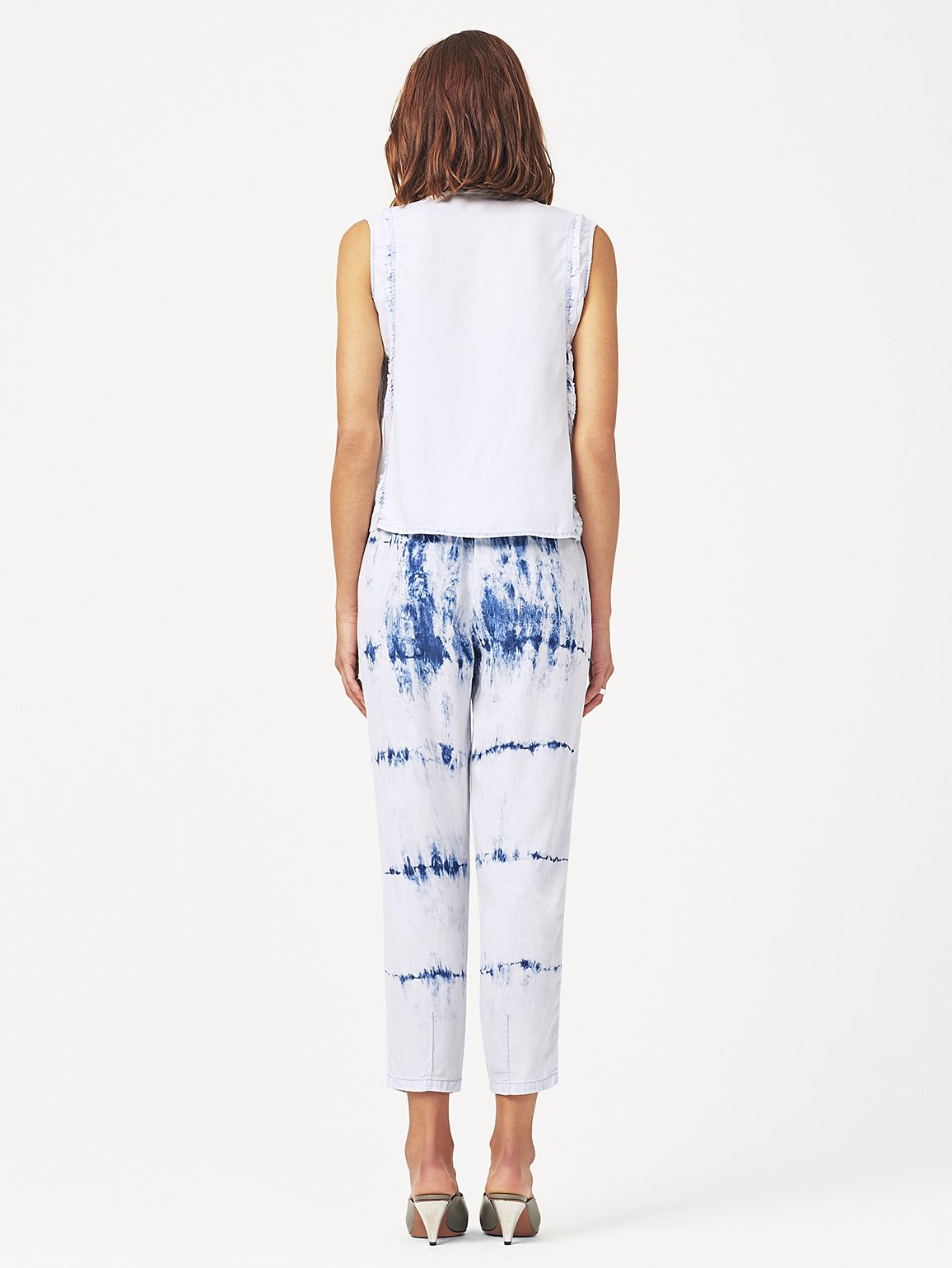 Mulberry St Sleeveless Top Irregular Bleach