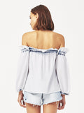 Little W 12th Off The Shoulder Top Irregular Bleach