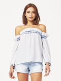 Little W 12th Off The Shoulder Top Irregular Bleach