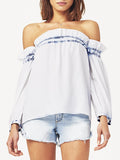 Little W 12th Off The Shoulder Top Irregular Bleach