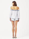 Little W 12th Off The Shoulder Top Irregular Bleach