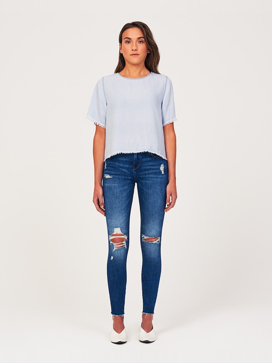 Fort Tilden Short Sleeve Top Bleach