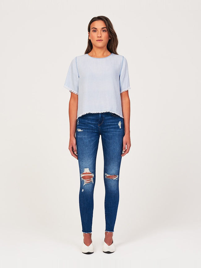 Fort Tilden Short Sleeve Top Bleach