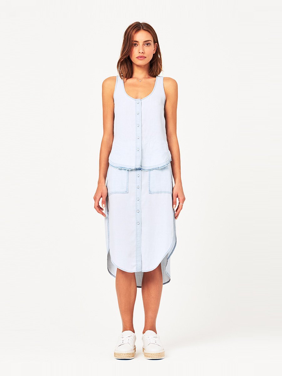 N 6th & Berry Sleeveless Tank Bleach