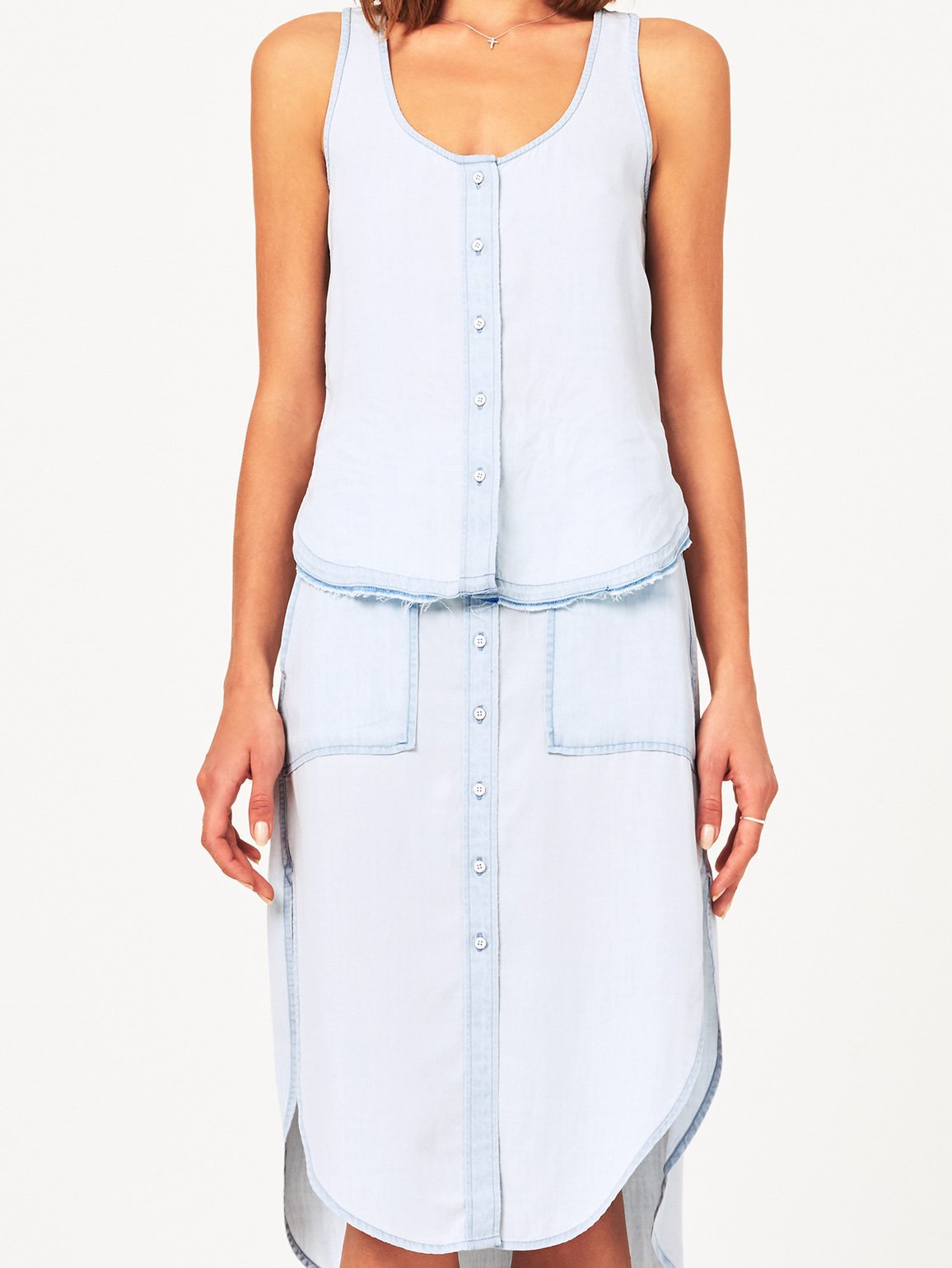 N 6th & Berry Sleeveless Tank Bleach