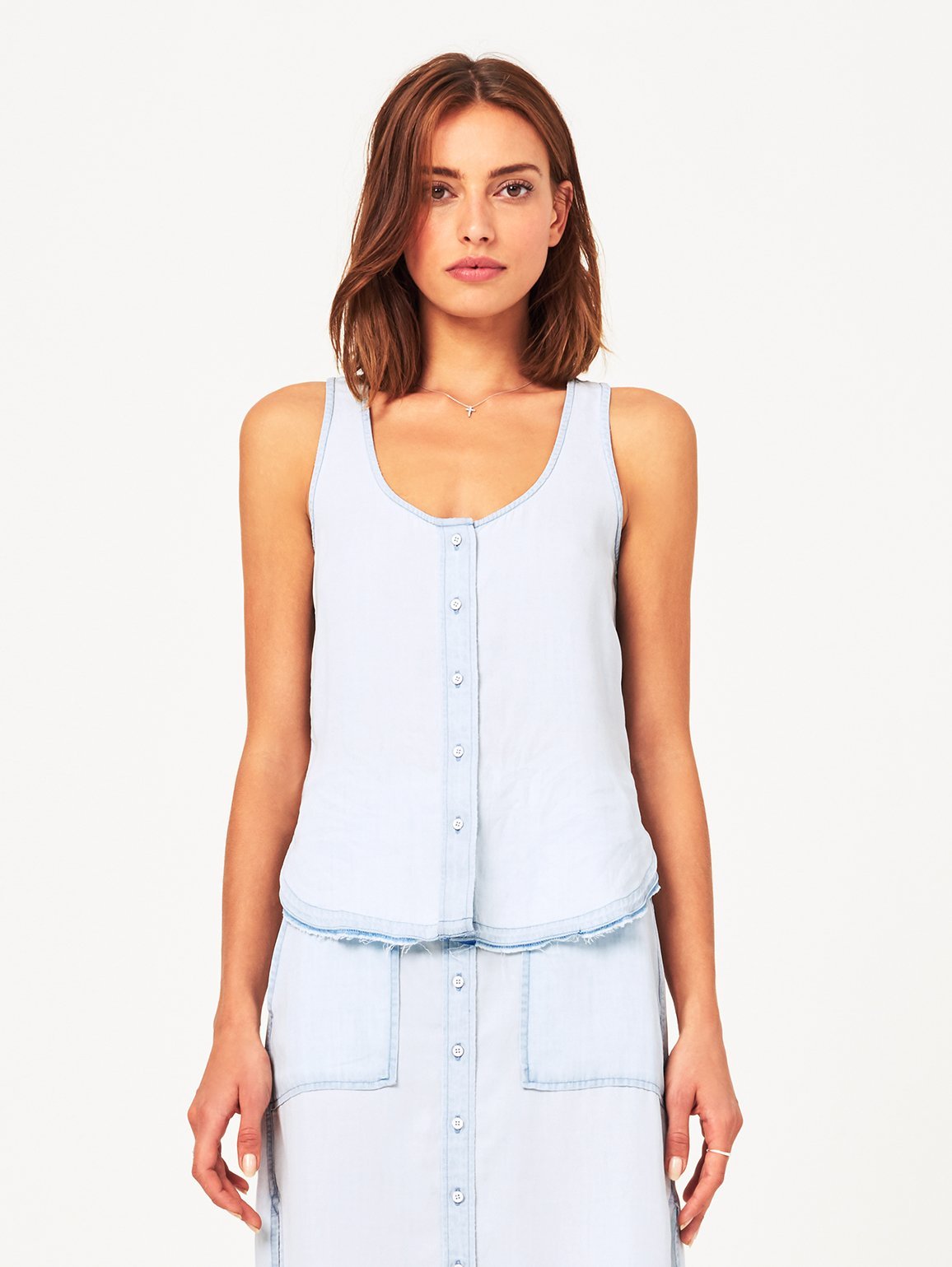 N 6th & Berry Sleeveless Tank Bleach