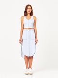 White & Varet Midi Skirt Bleach