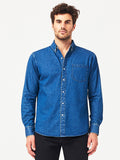 Hudson & Perry Slim Shirt Midwash Indigo