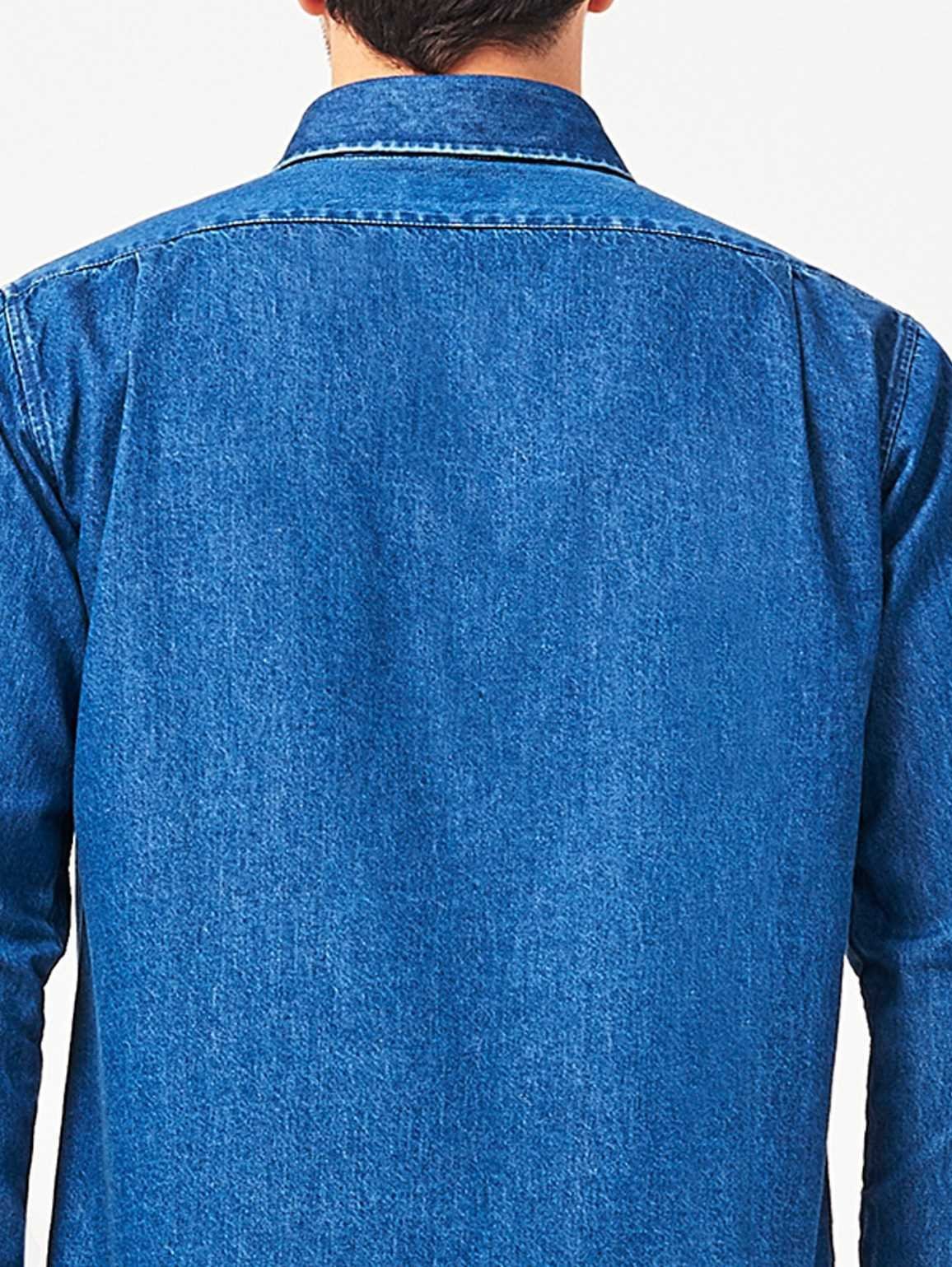Hudson & Perry Slim Shirt Midwash Indigo