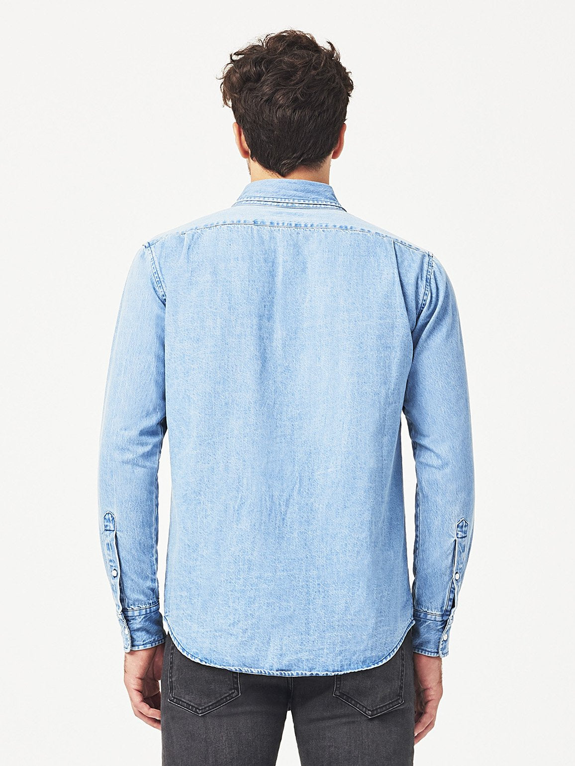Hudson & Perry Slim Shirt Light Wash Indigo