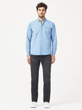 Hudson & Perry Slim Shirt Light Wash Indigo