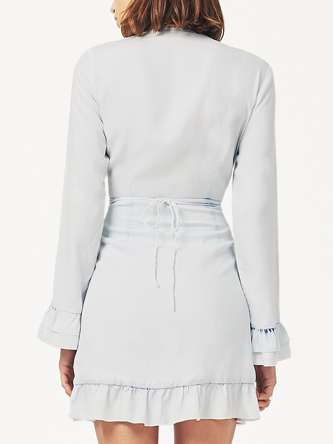 Ainsley Wrap Dress Irregular Bleach