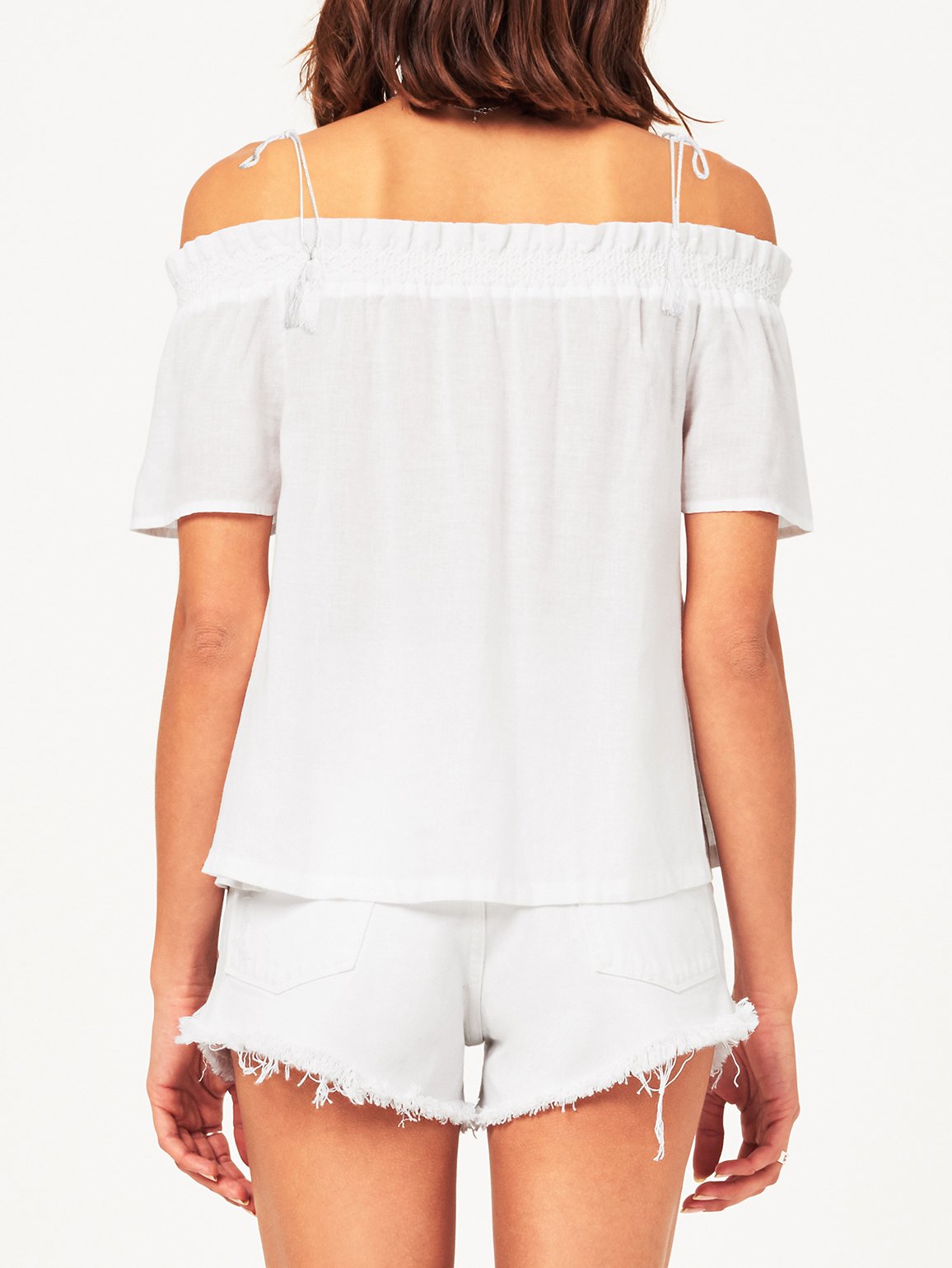 Cornelia Off The Shoulder Top White