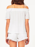 Cornelia Off The Shoulder Top White