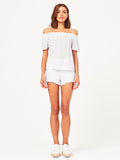 Cornelia Off The Shoulder Top White