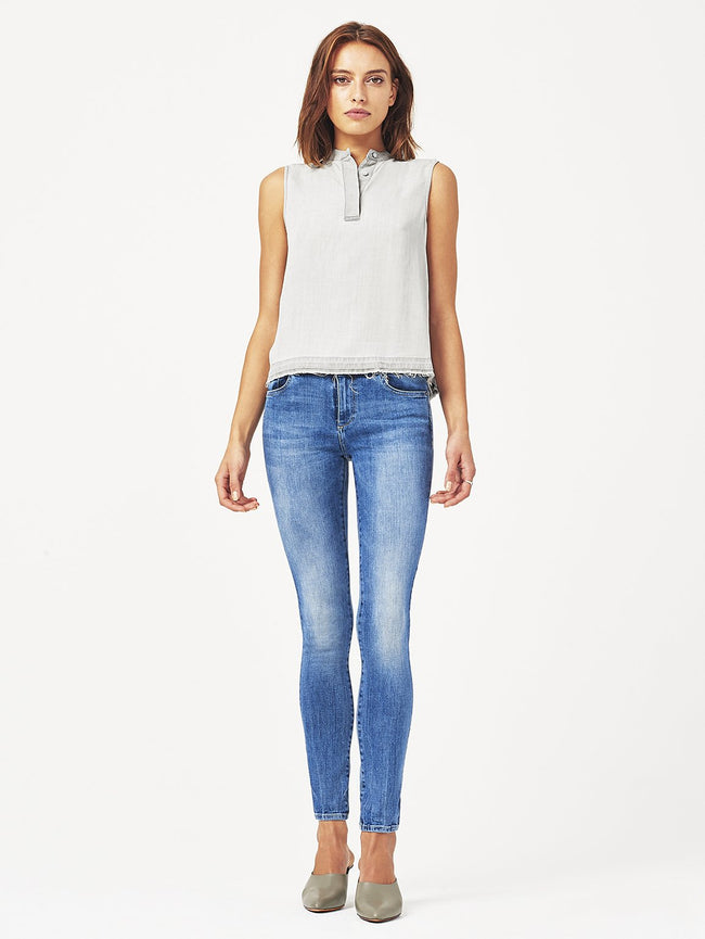 Gansevort Sleeveless Top Bleached Grey