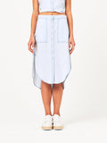 White & Varet Midi Skirt Bleach
